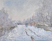 Claude Monet Snow at Argenteuil France oil painting artist
